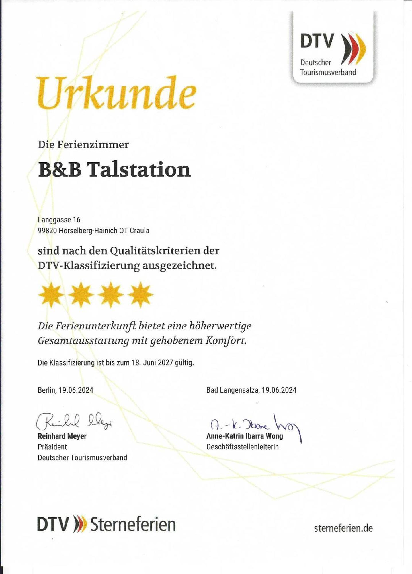 B&B Talstation Horselberg-Hainich Kültér fotó